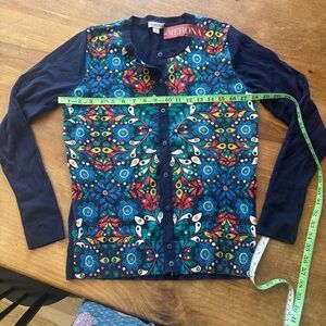 Merona Multicolor Abstract Blouse